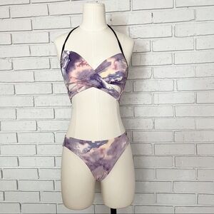 Pink Victoria’s Secret Marble Print Bikini